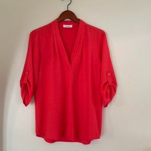 EUC Calvin Klein 3/4 sleeve blouse